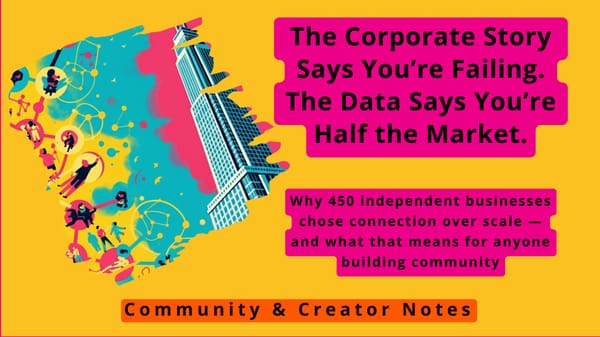 The Corporate Story Says You’re Failing. The Data Says You’re Half the Market.