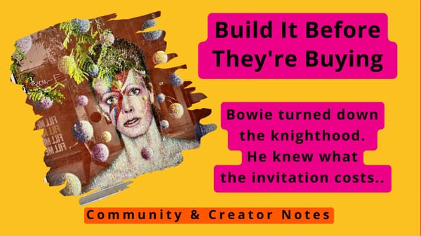 Build It Before They're Buying