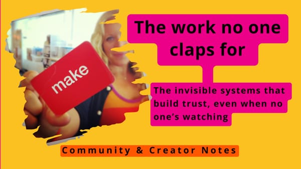 The work no one claps for